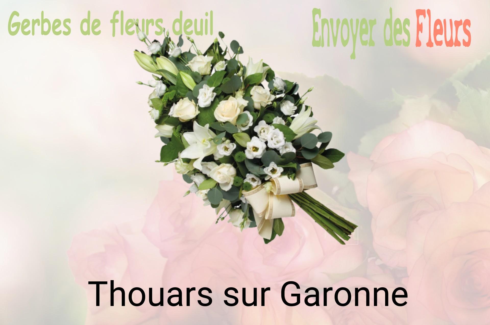 Gerbe de fleurs de deuil livrée à Thouars-sur-Garonne